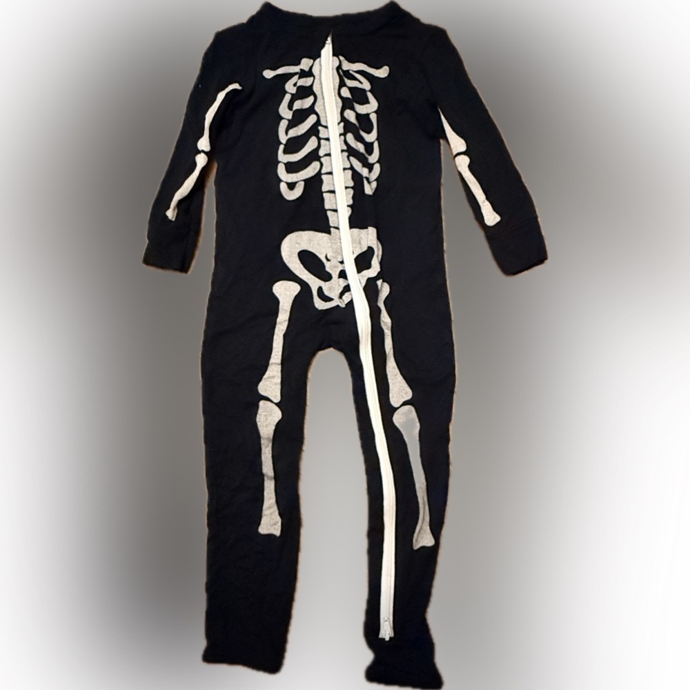 Kickee Pants Black Skeleton One Piece Pajama